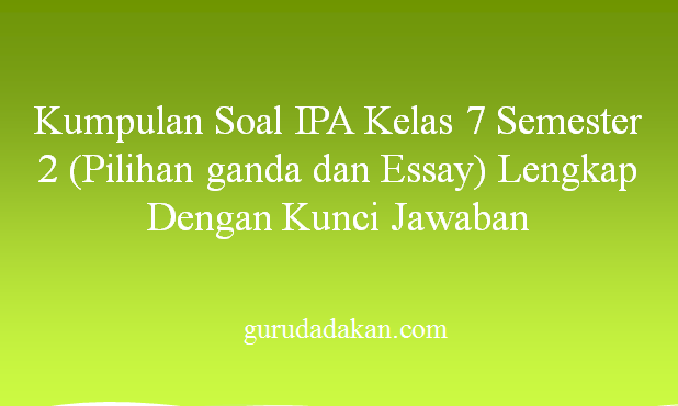 Detail Buku Ipa Kelas 7 Kurikulum 2013 Semester 2 Nomer 54