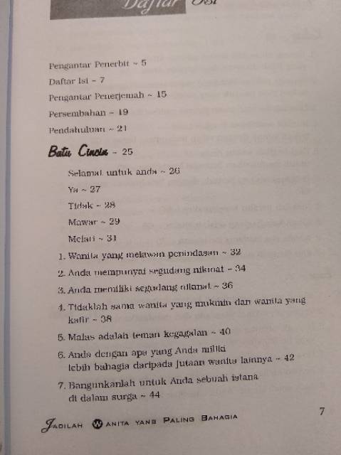 Detail Buku Jadilah Wanita Yang Paling Bahagia Nomer 41