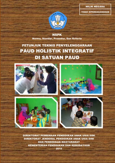 Detail Buku Jadwal Kegiatan Holistik Integratif Paud Nomer 6