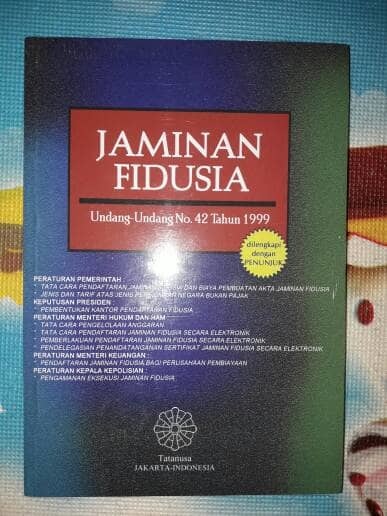 Detail Buku Jaminan Fidusia Nomer 25