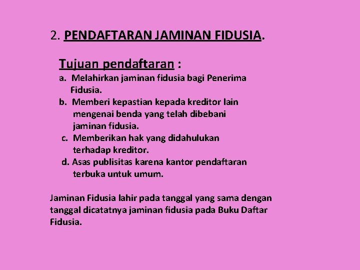 Detail Buku Jaminan Fidusia Nomer 42