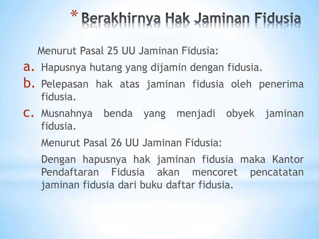 Detail Buku Jaminan Fidusia Nomer 43