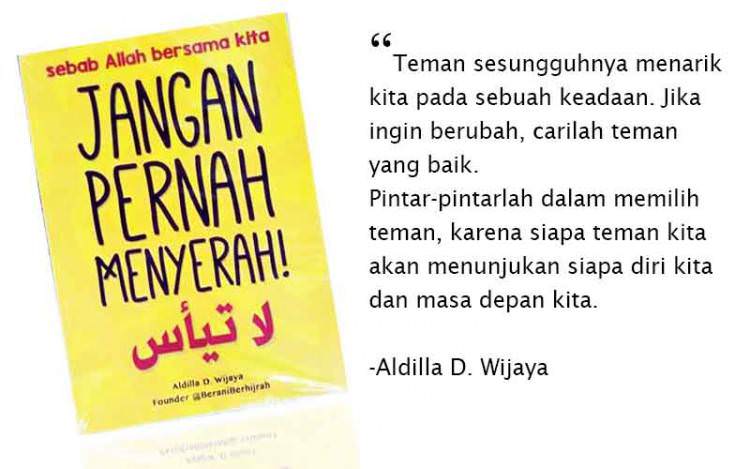 Detail Buku Jangan Pernah Menyerah Sebab Allah Bersama Kita Nomer 14