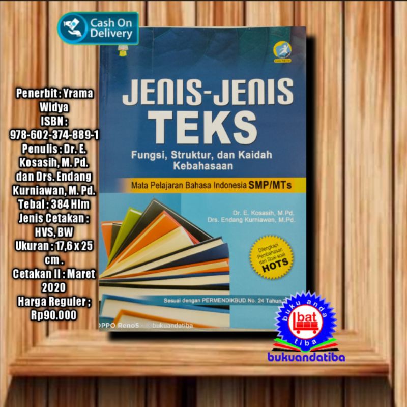 Detail Buku Jenis Jenis Teks Kosasih Nomer 2