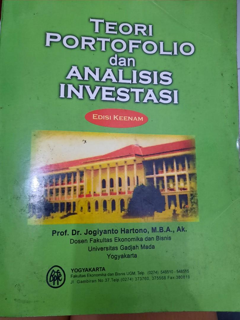 Detail Buku Jogiyanto Teori Portofolio Dan Analisis Investasi Nomer 17