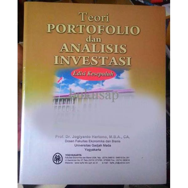 Detail Buku Jogiyanto Teori Portofolio Dan Analisis Investasi Nomer 40