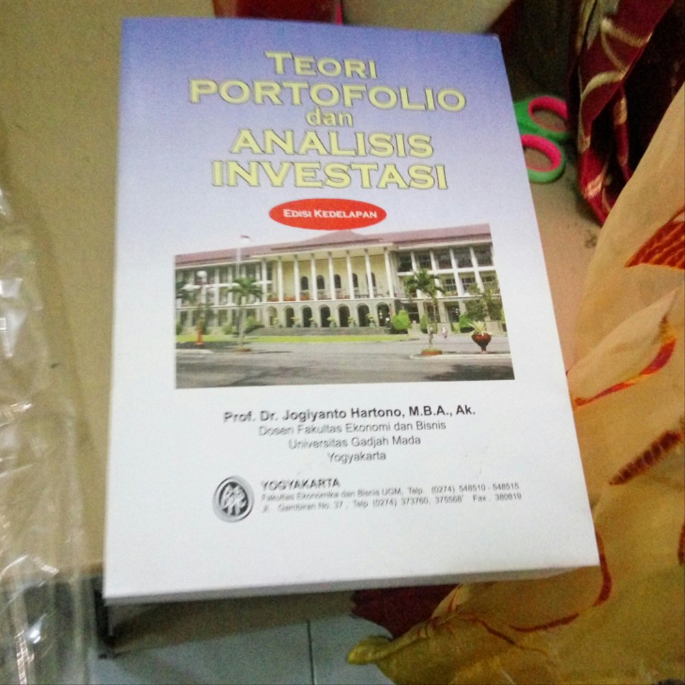 Detail Buku Jogiyanto Teori Portofolio Dan Analisis Investasi Nomer 46