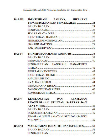 Detail Buku K3 Rumah Sakit Nomer 21