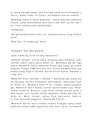 Detail Buku Kambing Jantan Raditya Dika Nomer 45