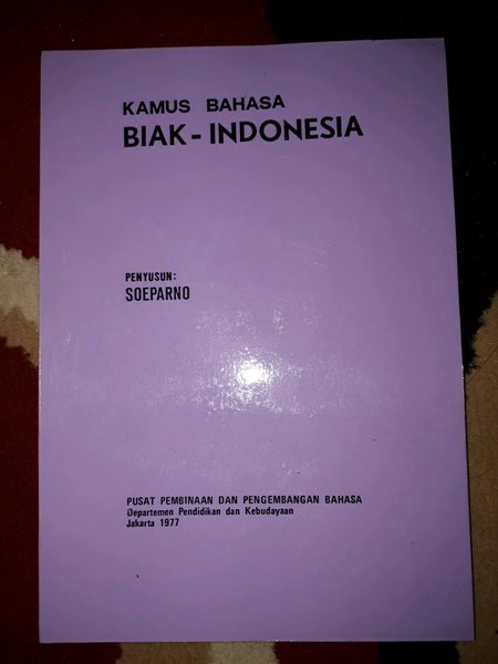 Detail Buku Kamus Bahasa Biak Nomer 5