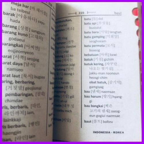 Detail Buku Kamus Bahasa Korea Indonesia Nomer 36