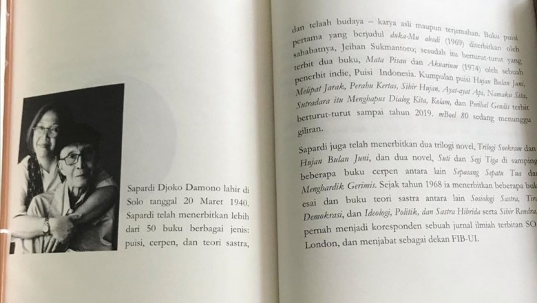 Detail Buku Karya Sapardi Djoko Damono Nomer 18