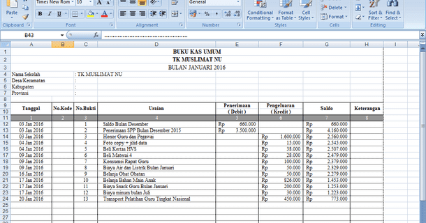 Detail Buku Kas Bantu Nomer 48