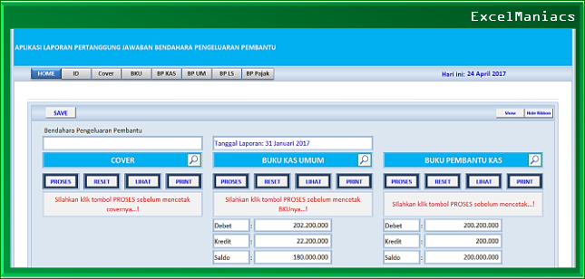 Detail Buku Kas Excel Nomer 25