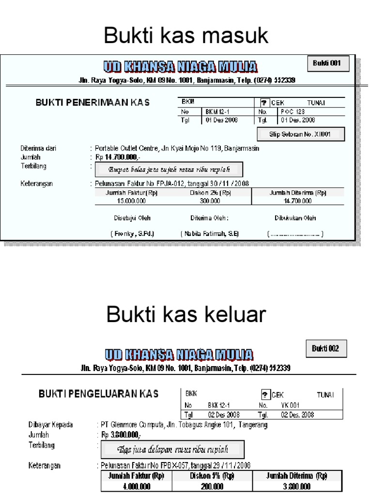 Detail Buku Kas Masuk Nomer 14