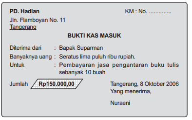 Detail Buku Kas Masuk Nomer 32