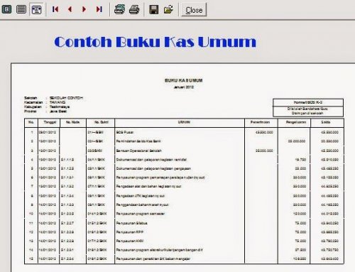 Detail Buku Kas Umum Nomer 20