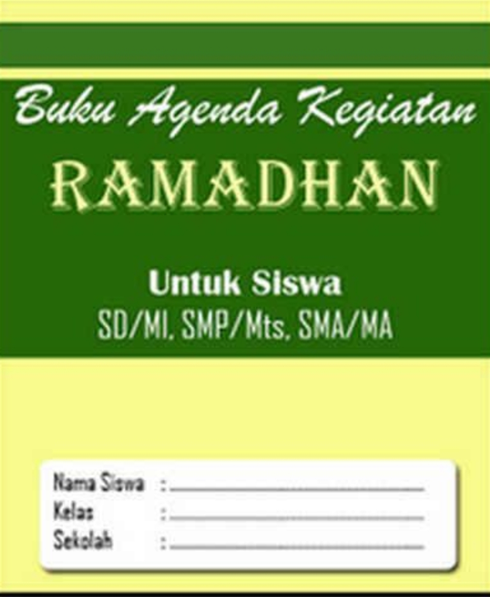 Detail Buku Kegiatan Bulan Ramadhan Nomer 8