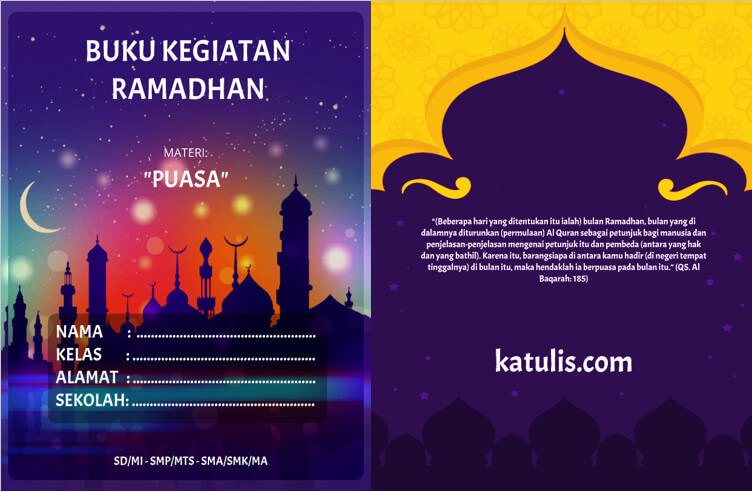 Detail Buku Kegiatan Ramadhan Anak Sd Nomer 28