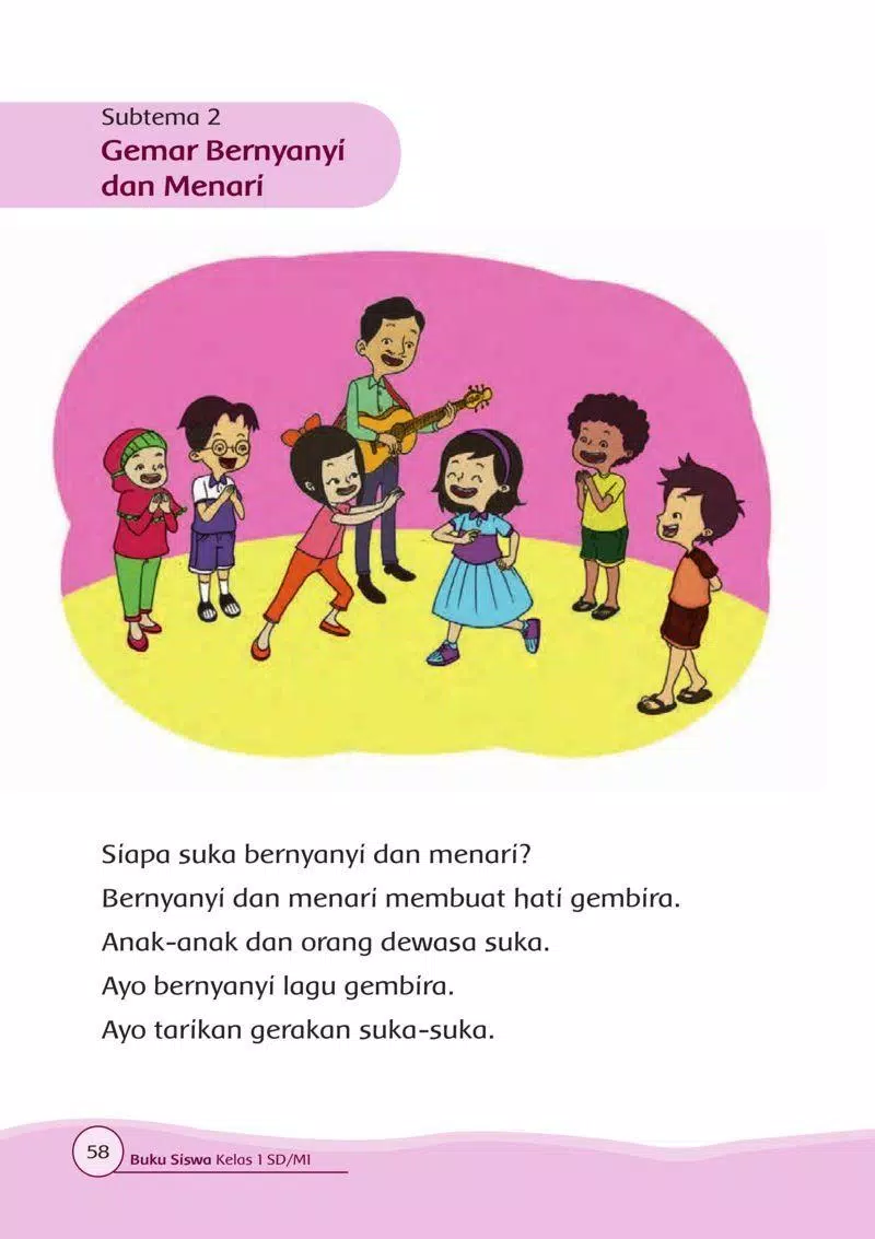 Detail Buku Kelas 1 Tema 2 Nomer 18