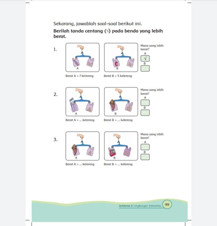 Detail Buku Kelas 1 Tema 6 Nomer 50