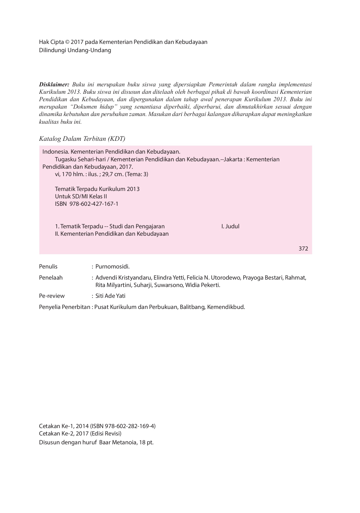 Detail Buku Kelas 2 Tema 3 Nomer 48