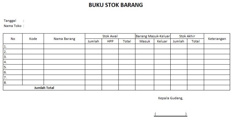 Detail Buku Keluar Masuk Barang Nomer 6