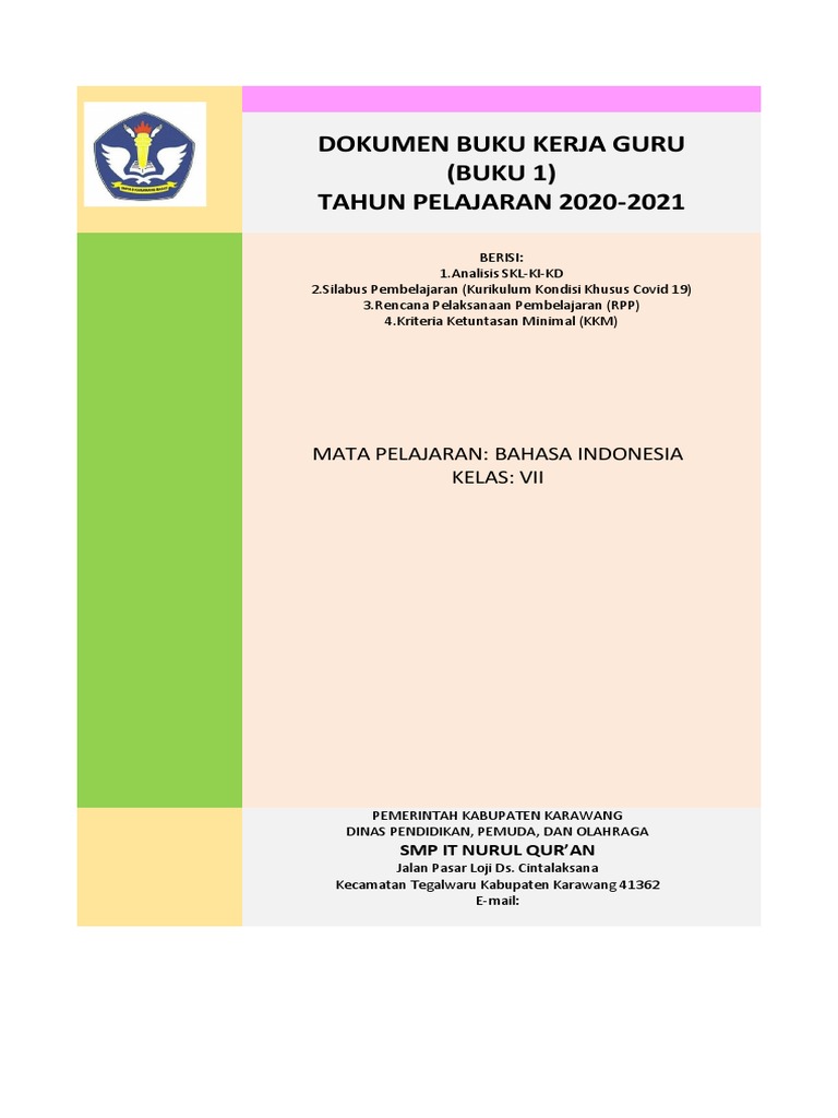 Detail Buku Kerja Guru Bahasa Indonesia Smp Nomer 10