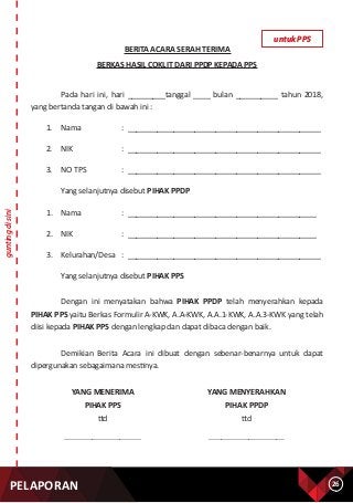 Detail Buku Kerja Ppk Pemilu 2019 Nomer 40