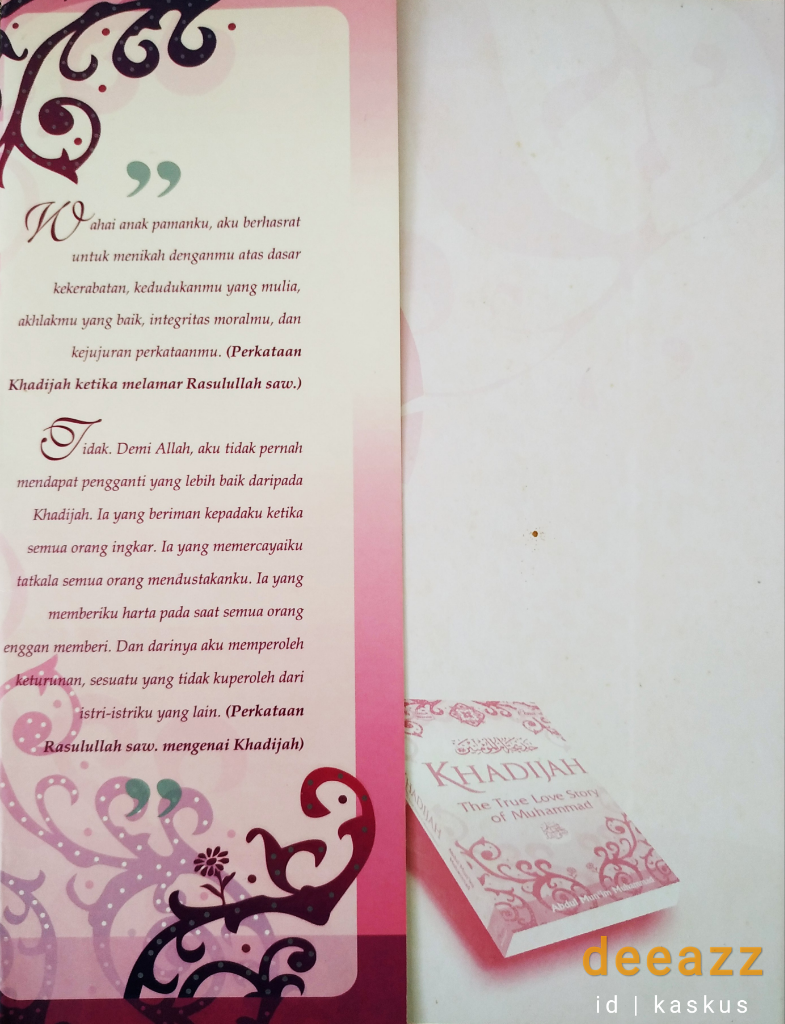 Detail Buku Khadijah The True Love Story Of Muhammad Nomer 34