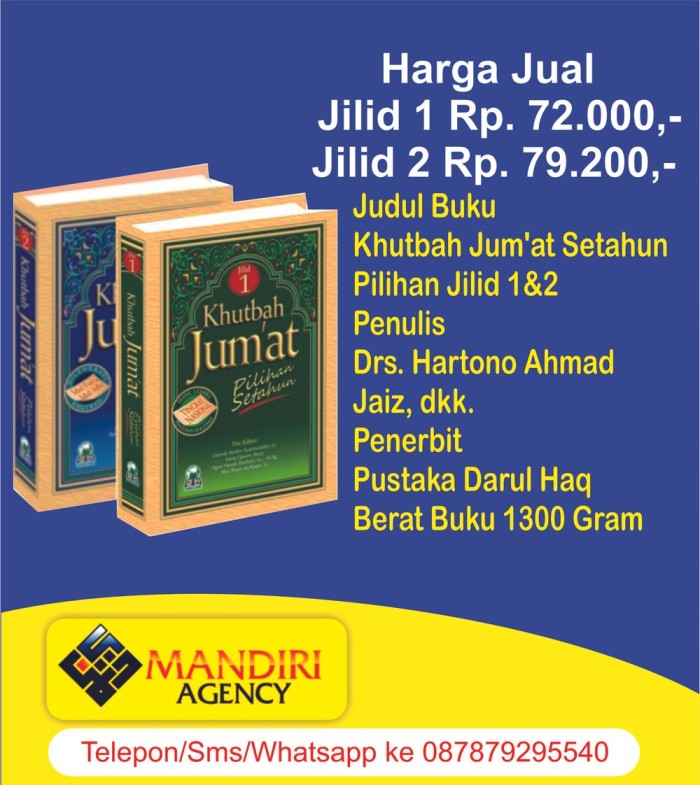 Detail Buku Khutbah Jumat Syiah Nomer 17