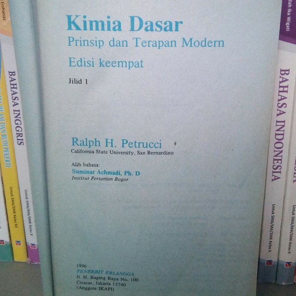 Detail Buku Kimia Dasar Jilid 1 Nomer 28