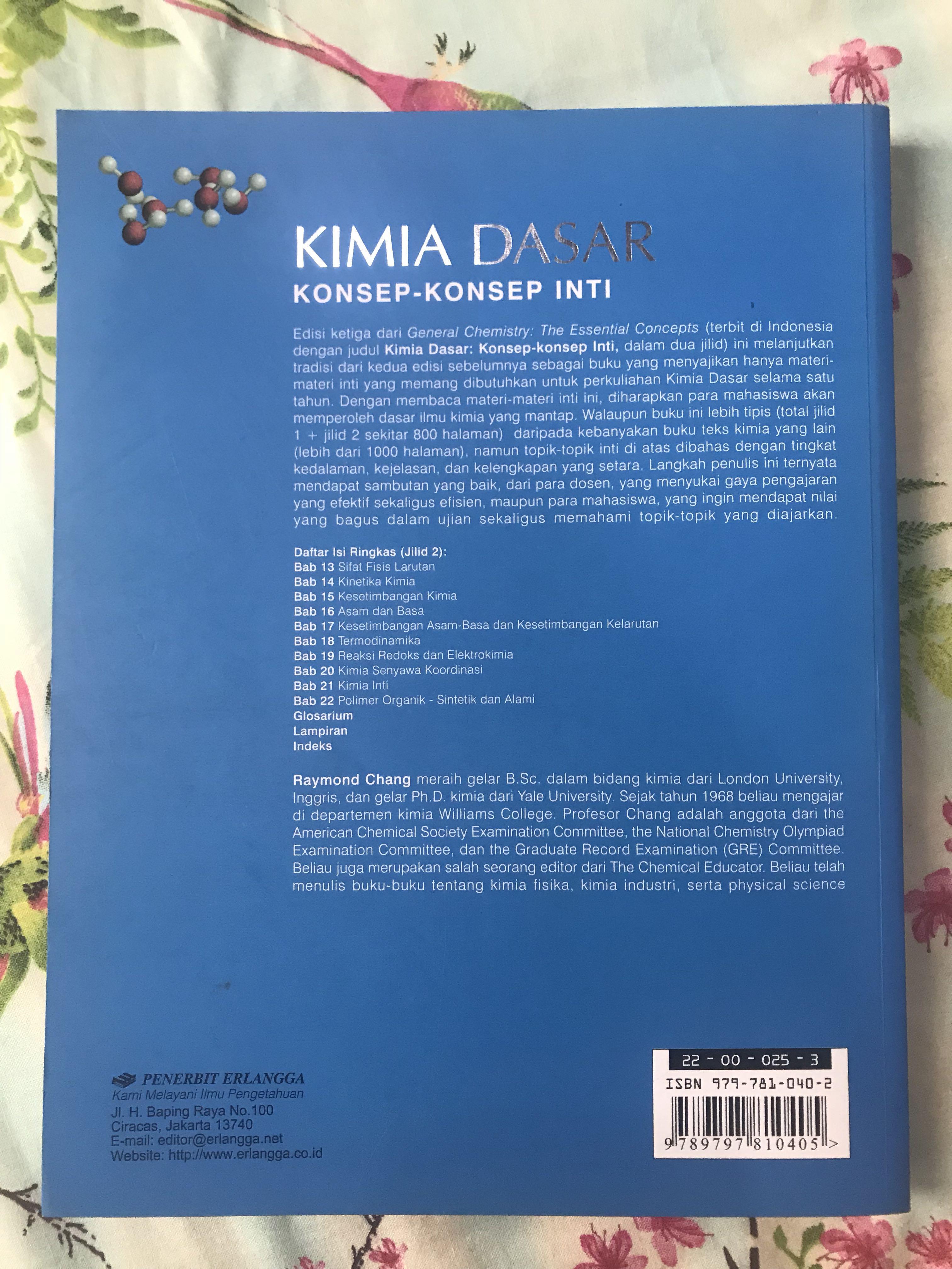 Detail Buku Kimia Dasar Raymond Chang Nomer 44