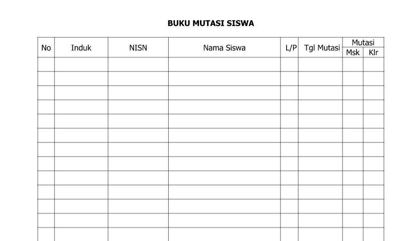 Detail Buku Klaper Siswa Nomer 29