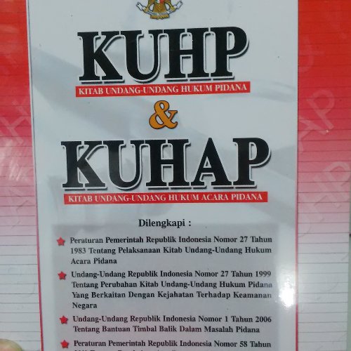 Detail Buku Kuhp Dan Kuhap Nomer 26