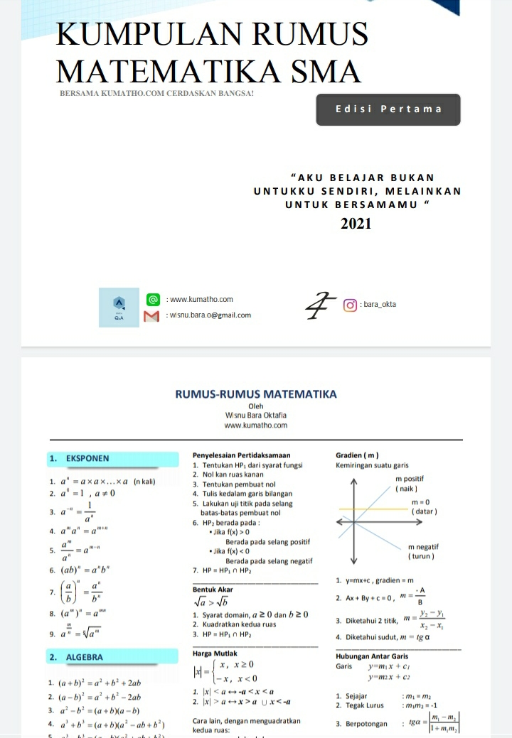 Detail Buku Kumpulan Rumus Matematika Lengkap Nomer 35