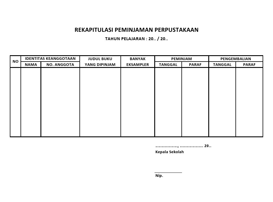 Detail Buku Kunjungan Perpustakaan Nomer 19