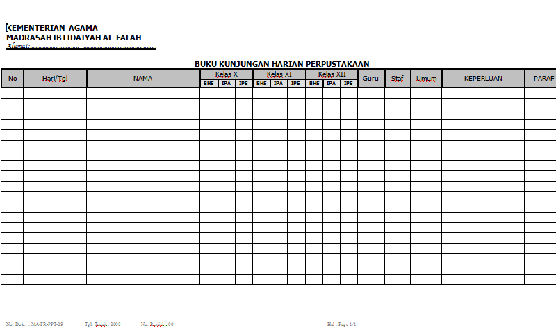 Detail Buku Kunjungan Perpustakaan Nomer 7