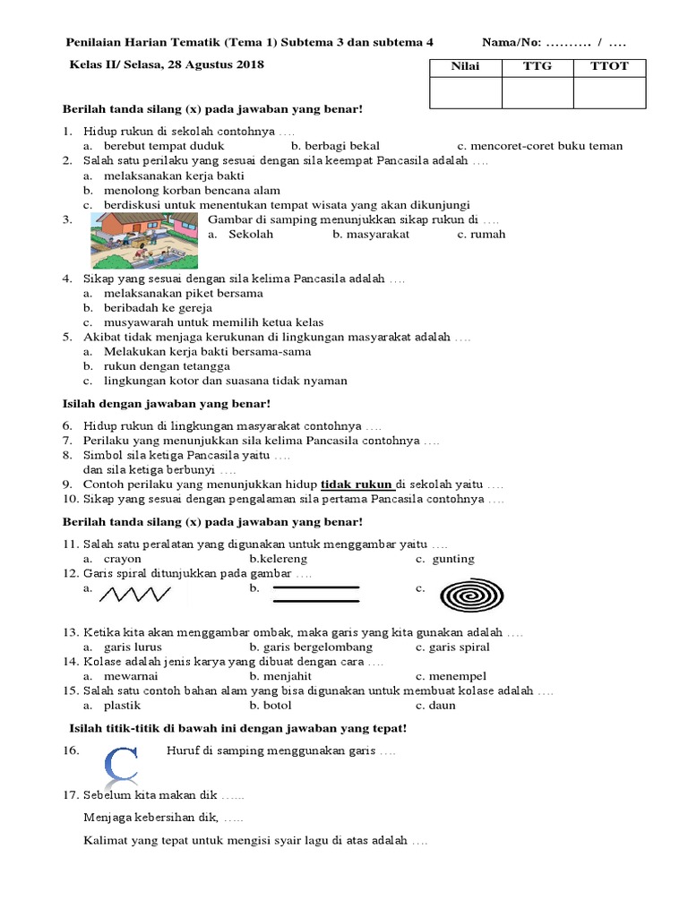 Detail Buku Kurtilas Kelas 2 Tema 1 Nomer 41