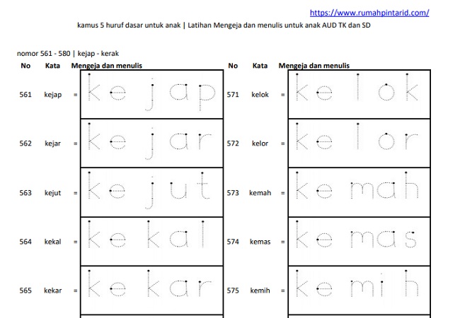 Detail Buku Latihan Menulis Nomer 25