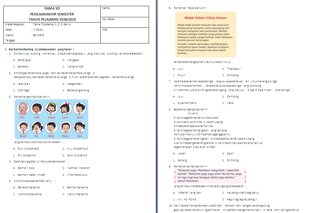 Detail Buku Latihan Soal Kelas 2 Sd Nomer 28