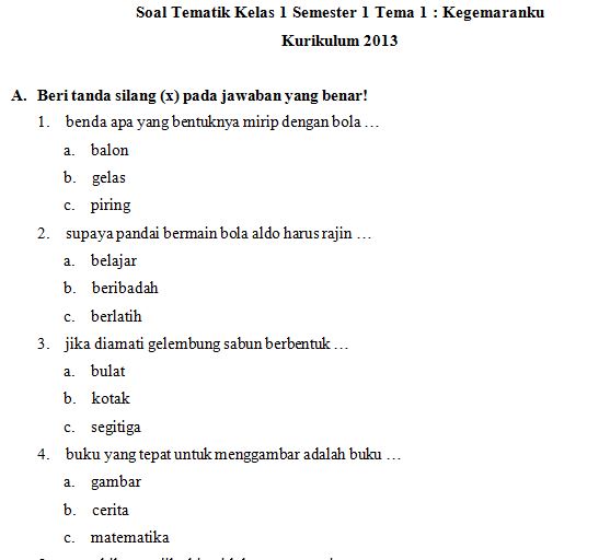 Detail Buku Latihan Soal Sd Kelas 1 Nomer 20