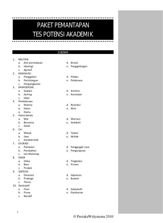 Detail Buku Latihan Soal Tpa Nomer 20