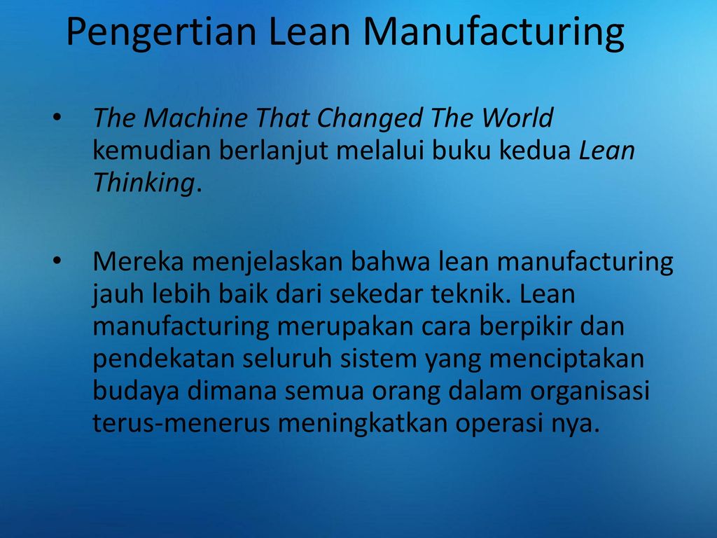 Detail Buku Lean Manufacturing Bahasa Indonesia Nomer 18