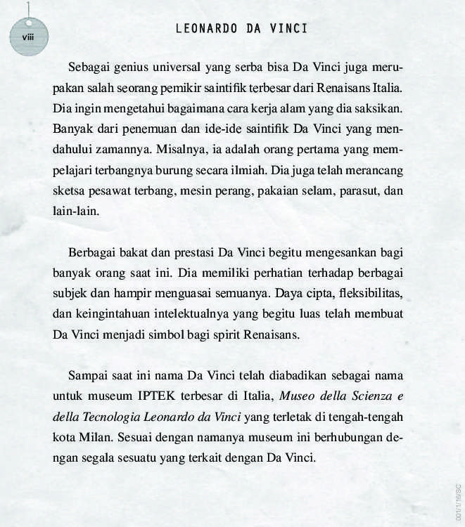 Detail Buku Leonardo Da Vinci Nomer 41