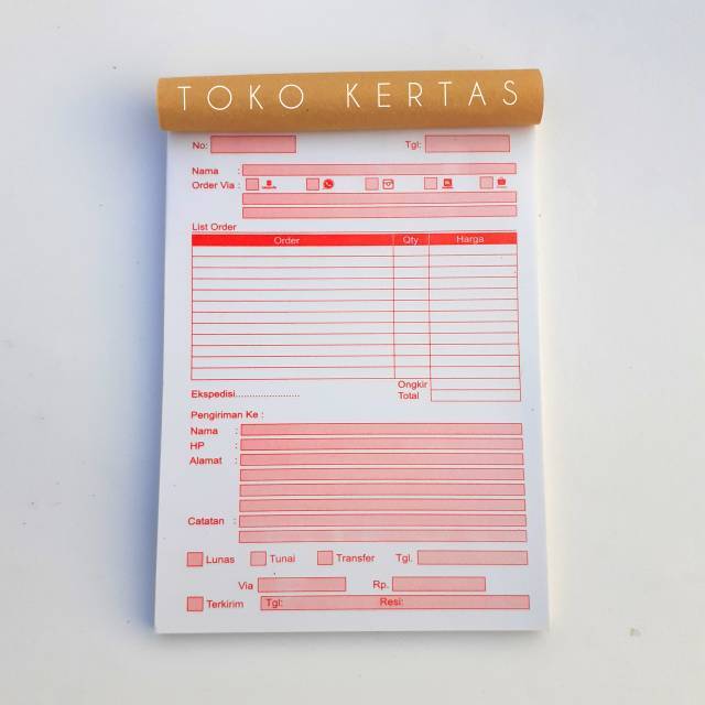 Buku List Order Olshop - KibrisPDR
