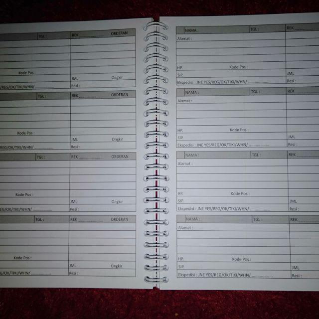Detail Buku List Order Olshop Nomer 2