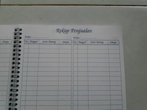 Detail Buku List Order Olshop Nomer 10