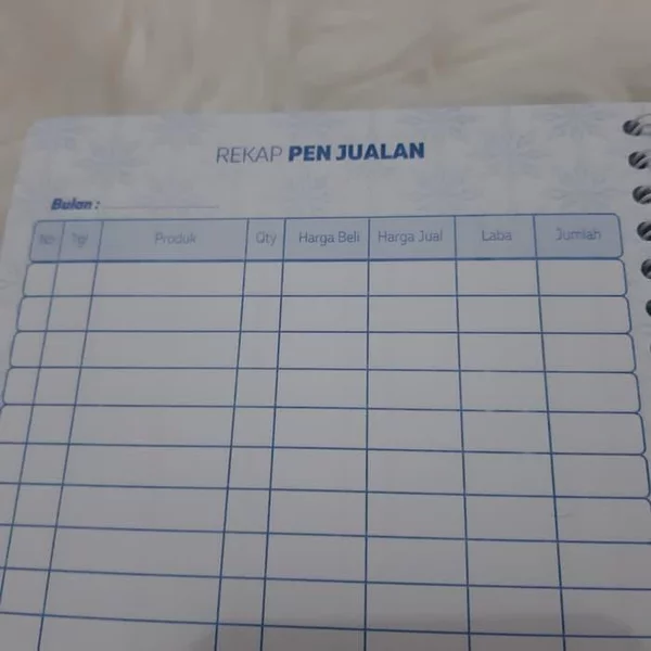 Detail Buku List Order Olshop Nomer 16