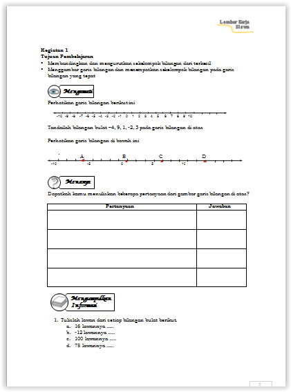 Detail Buku Lks Matematika Smp Kelas 7 Kurikulum 2013 Nomer 55